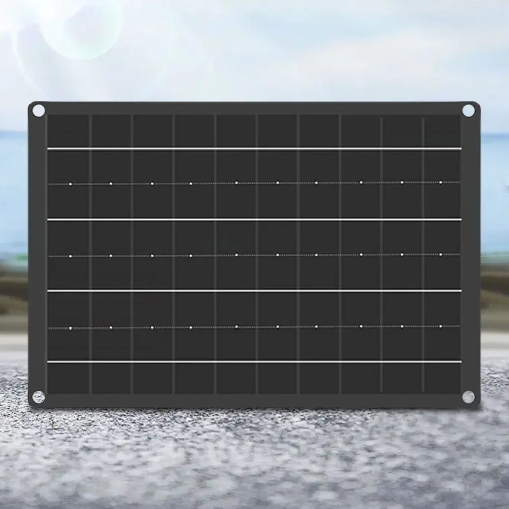 USB Solar Panel Charger 18V 10W Mini Solar Panel Lightweight Solar Phone Charger Waterproof Solar Panel for Outdoor Emergency