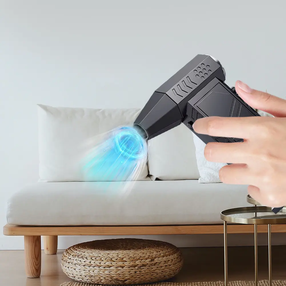 300000RPM Jet Dry Mini Blower Rechargeable Electric Air Duster Multifunctional Portable Turbo Jet Fan Strong Power for Home Car