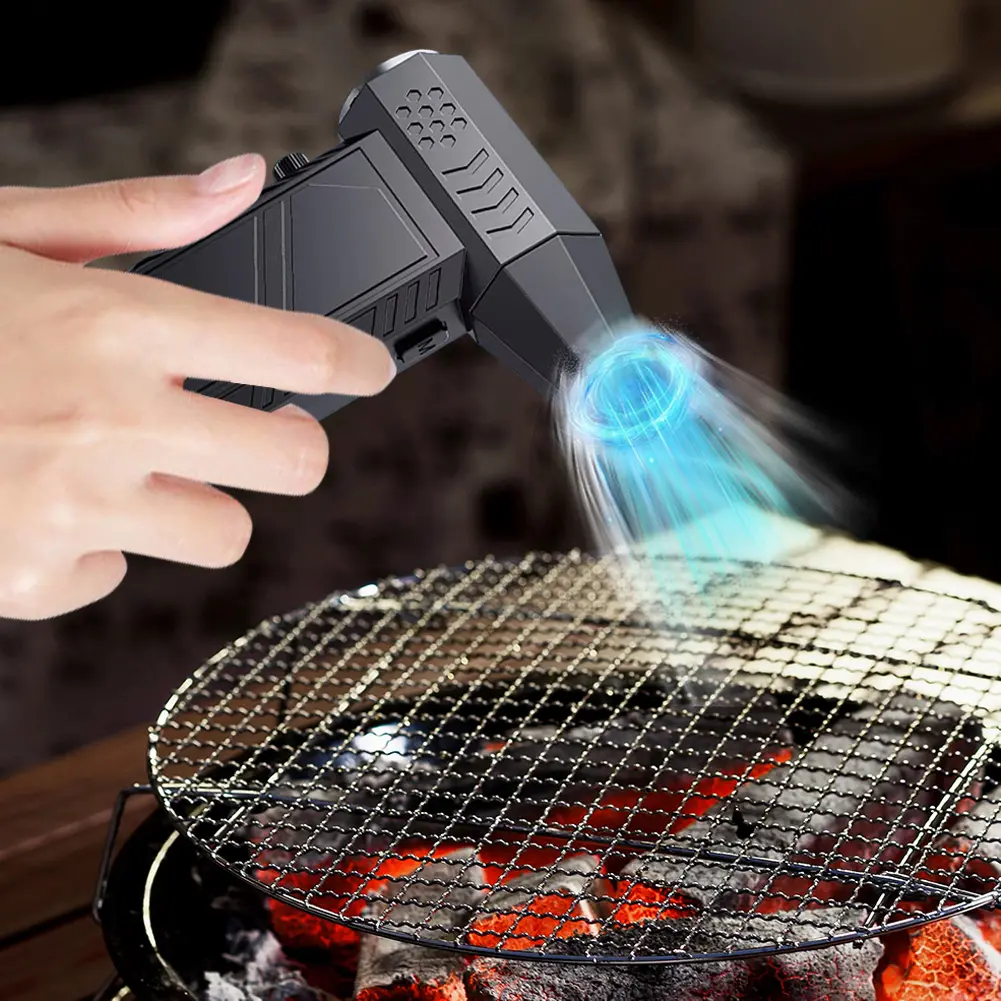 300000RPM Jet Dry Mini Blower Rechargeable Electric Air Duster Multifunctional Portable Turbo Jet Fan Strong Power for Home Car
