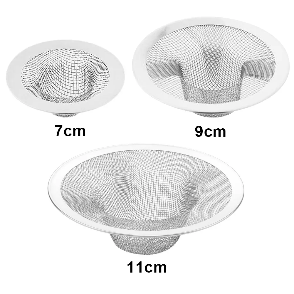 20-50PCS Bathroom Drain Filter Stainless Steel Mesh Bathroom Basin Sink Drain Stopper Filter Drain Hair Catcher Stopper Kitchen