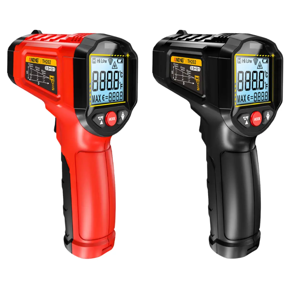 Digital Infrared Thermometer Backlight LCD Non-Contact Temperature Gun Temperature Meter for Cooking Grilling Vehicle Repair