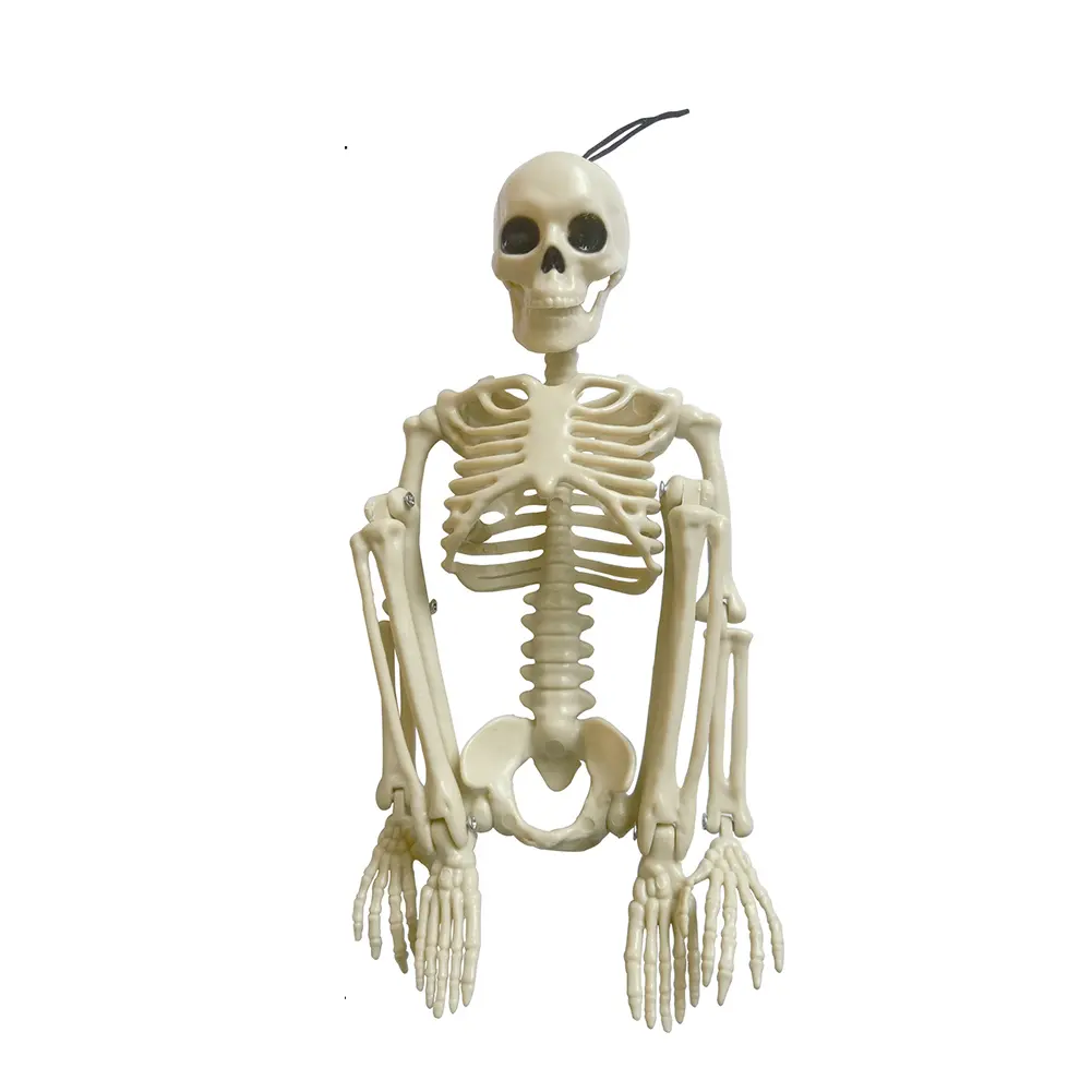 Halloween Movable Skull Haunted House Simulation Scary Movable Skull Home Decoration Festive Ornament for Carnival Theme Parties