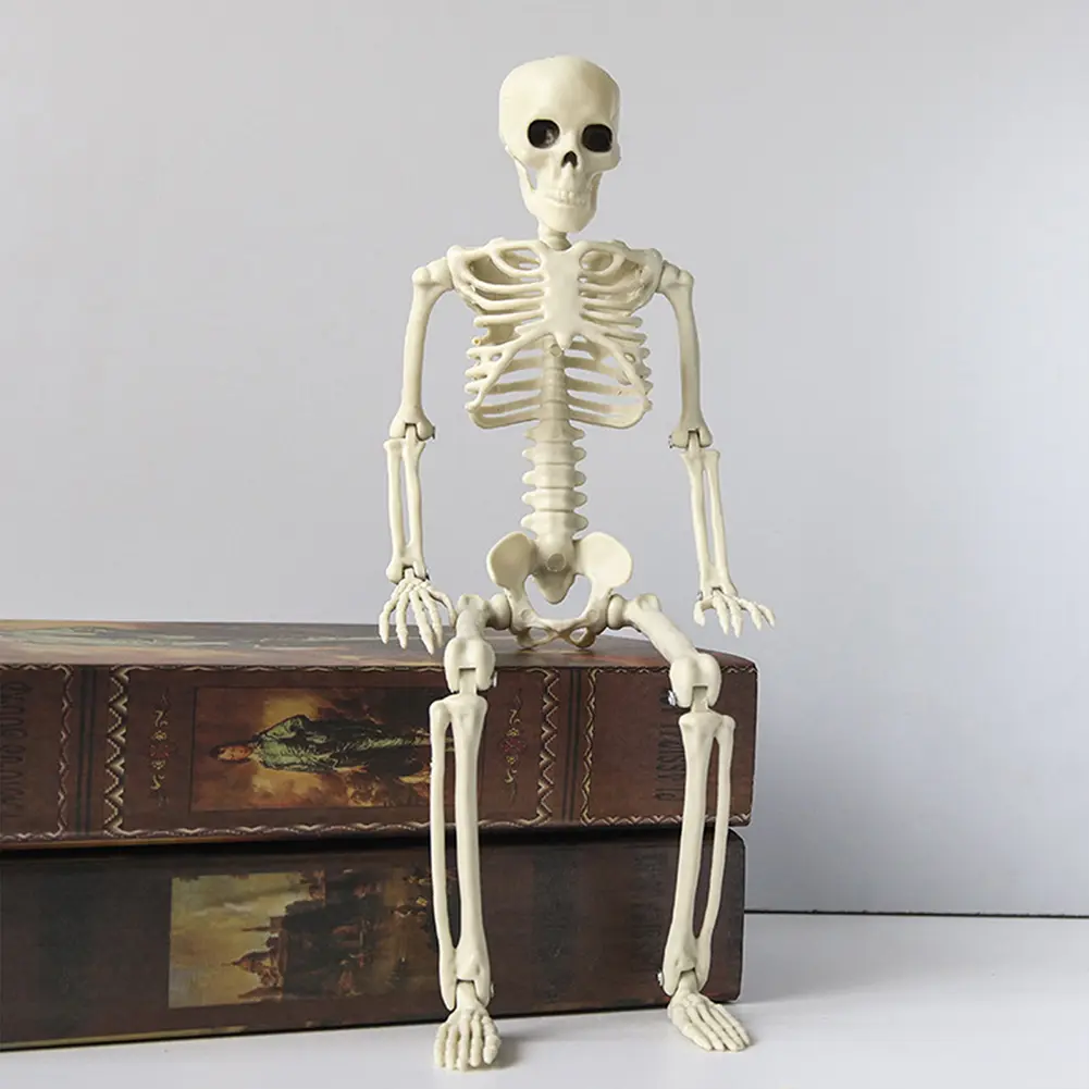 Halloween Movable Skull Haunted House Simulation Scary Movable Skull Home Decoration Festive Ornament for Carnival Theme Parties