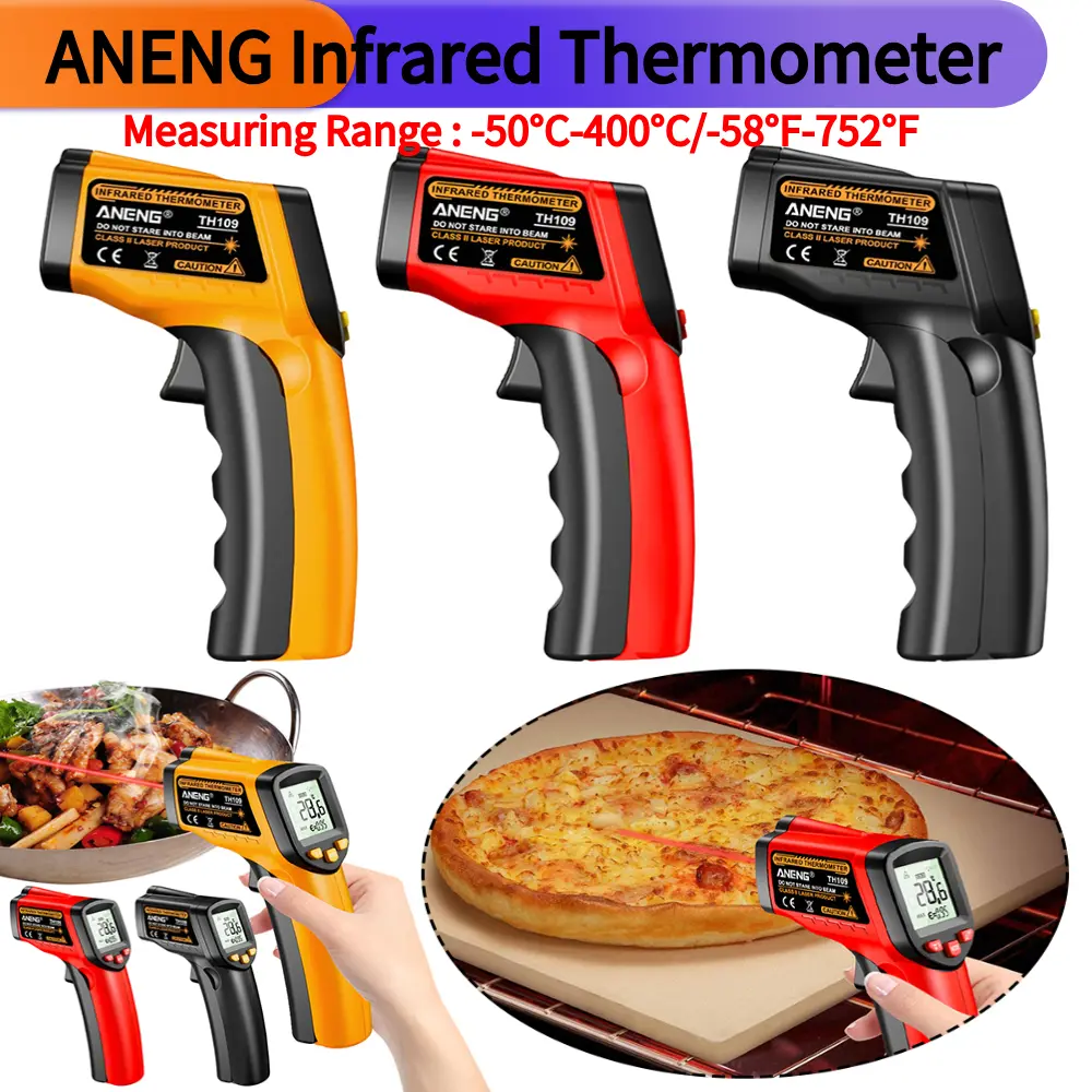 Infrared Non-Contact Thermometer Handheld Oven Thermometer Digital Infrared Thermometer Gun for Cooking Refrigerator Tool