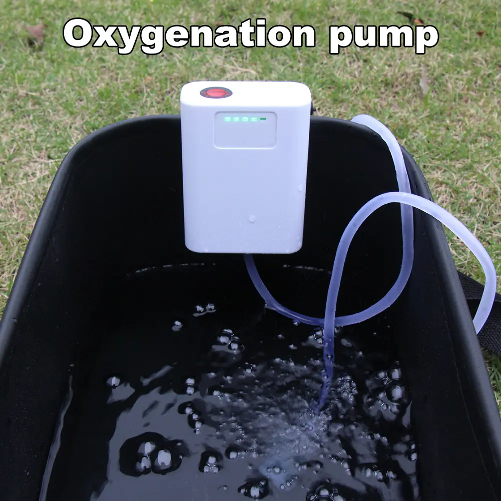 Fish Tank Aerator Rechargeable Fish Tank Oxygen Pump for Outdoor Fishing and Fish Transportation