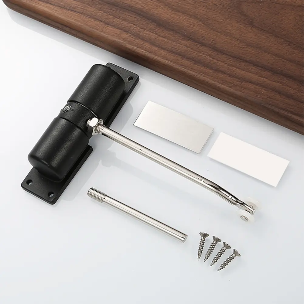 Metal Spring Closer Aluminum Alloy Adjustable Door Closing Hinge Safety Spring Door Closer for Commercial & Home Use
