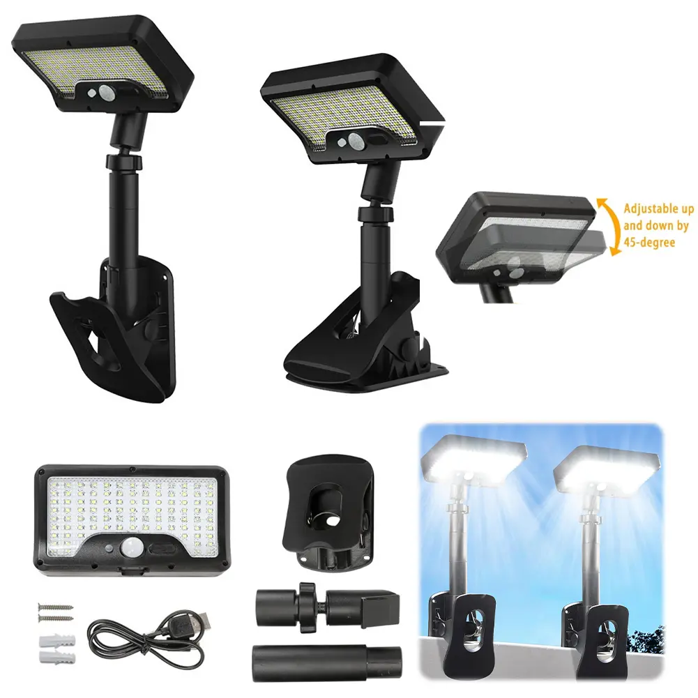 Solar Wall Light Solar Powered Flood Light Auto On/Off Motion Sensor Outside Yard Lamp Security Porch Light for Garden Yard Path