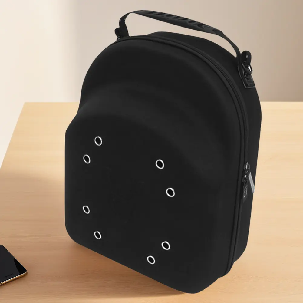 Hard Baseball Hat Case with Adjustable Strap Peaked Cap Storage Bag Wear Resist Baseball Hat Box for Hiking Camping Outdoor Trip