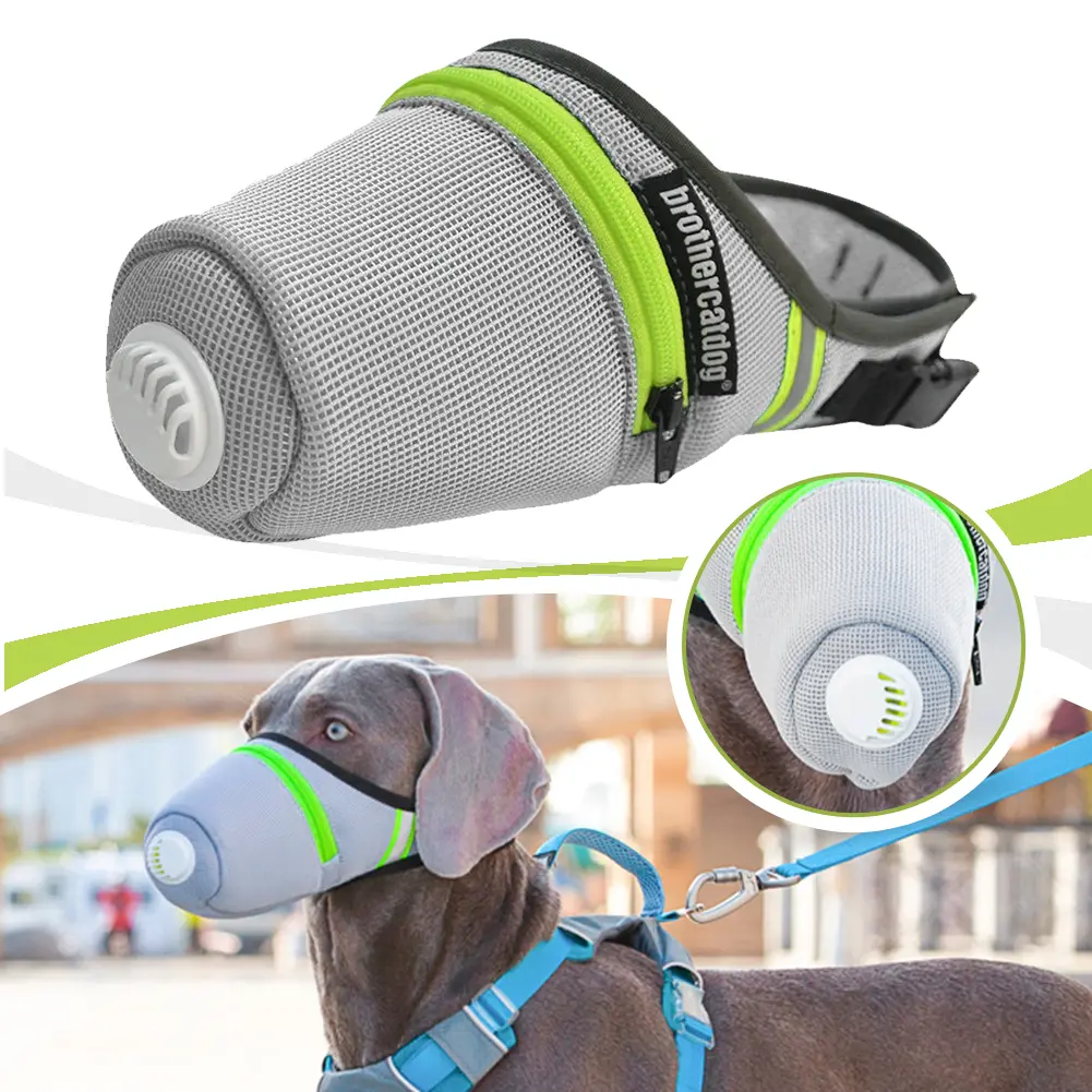 Dog Mask Dog Air Filter Mask Breathable Dog Gas Face Mask Adjustable Dog Respirator Mask for Pet Indoor Outdoor Protection