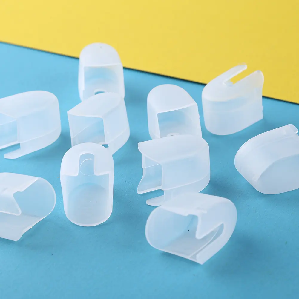 40-100PCS Plastic Ink Blending Brush Cap Painting Flat Brushes Head Cover Case Caps