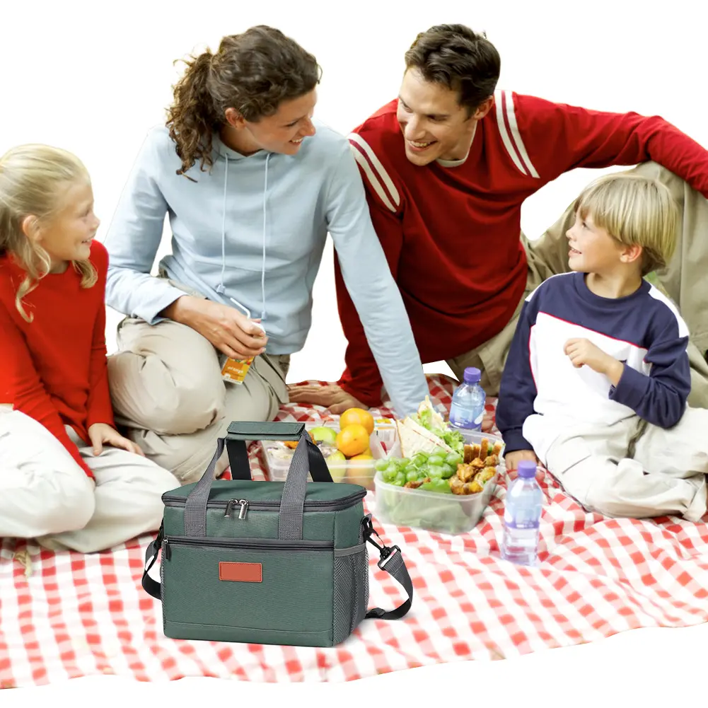 Insulation Storage Bag Large Capacity Portable Lunch Storage Bag Waterproof Leakproof Lunch Cooler Tote for Outdoor Picinic
