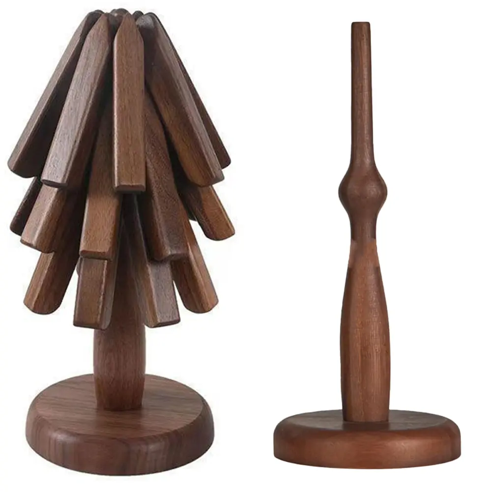Tree Shape Decorative Anti Scald Heat Resistant Table Mat Non-Slip Wood Table Mat Heat Insulated Pad for Teapot Hot Pots