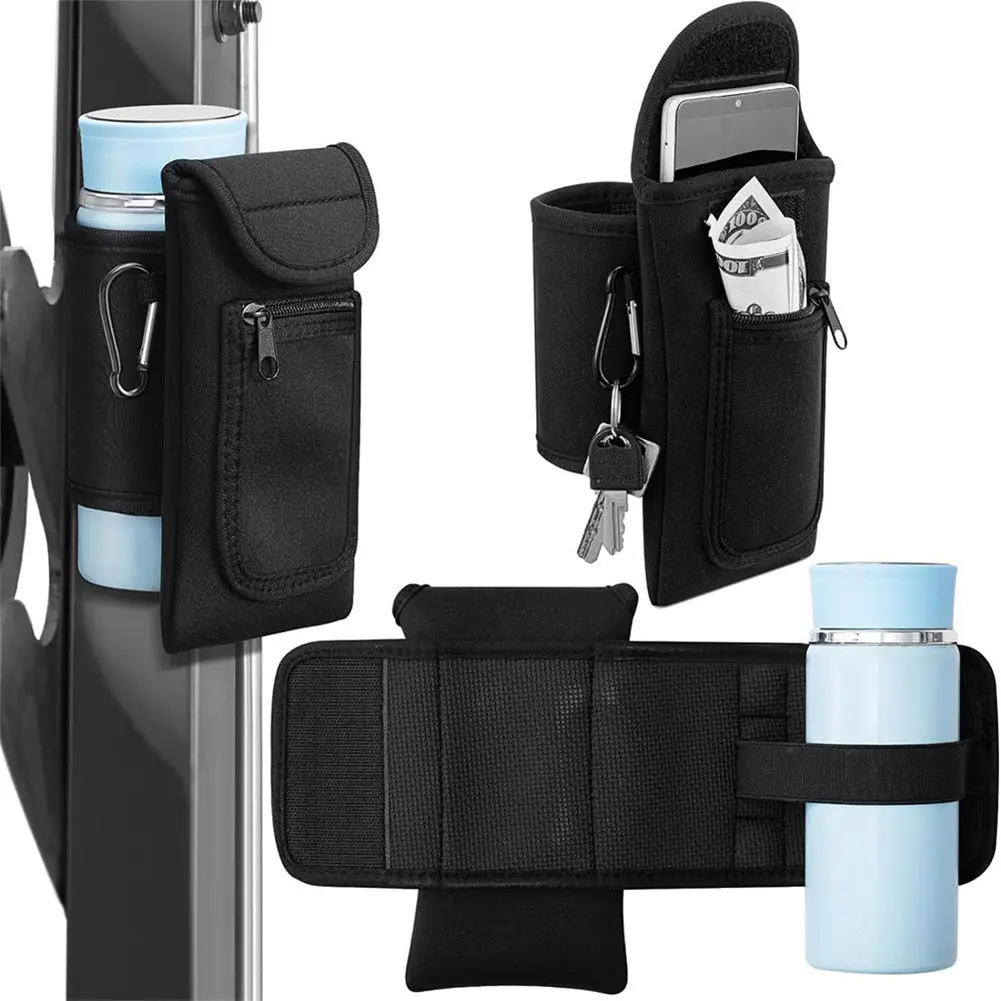 Magnetic Water Bottle Holder Gym Bag Magnetic Holder Magnetic Water Bottle Bag for Cell Phones Key Cards Headphones