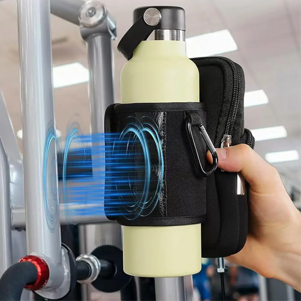 Magnetic Water Bottle Holder Gym Bag Magnetic Holder Magnetic Water Bottle Bag for Cell Phones Key Cards Headphones