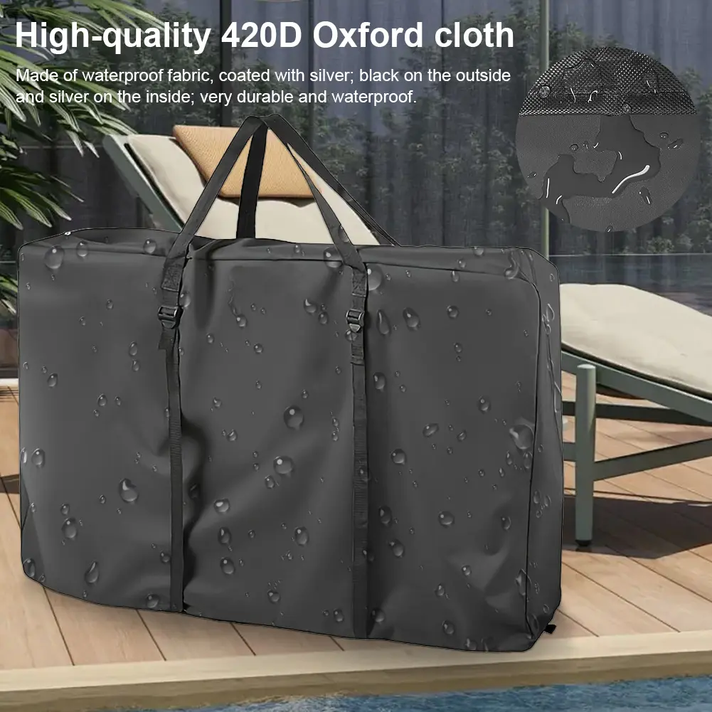 Rollator Travel Bag Waterproof Oxford Cloth Storage Bag Large Capacity Wheelchair Protective Cover for Beach Chair Camping Table