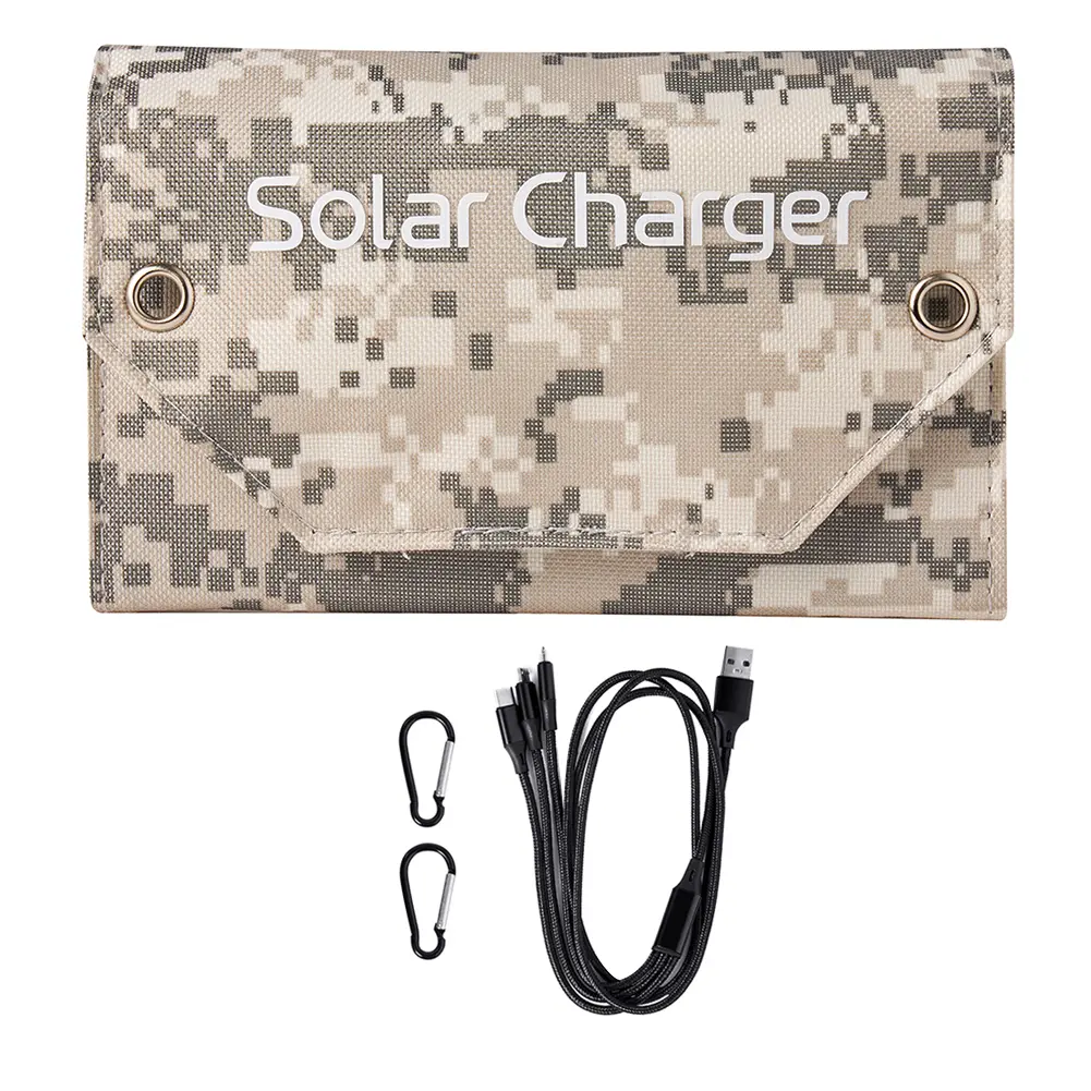 USB Portable Battery Charger High Conversion Efficiency 10W 5V Foldable Solar Panel Portable Solar Charger for Hiking Travel