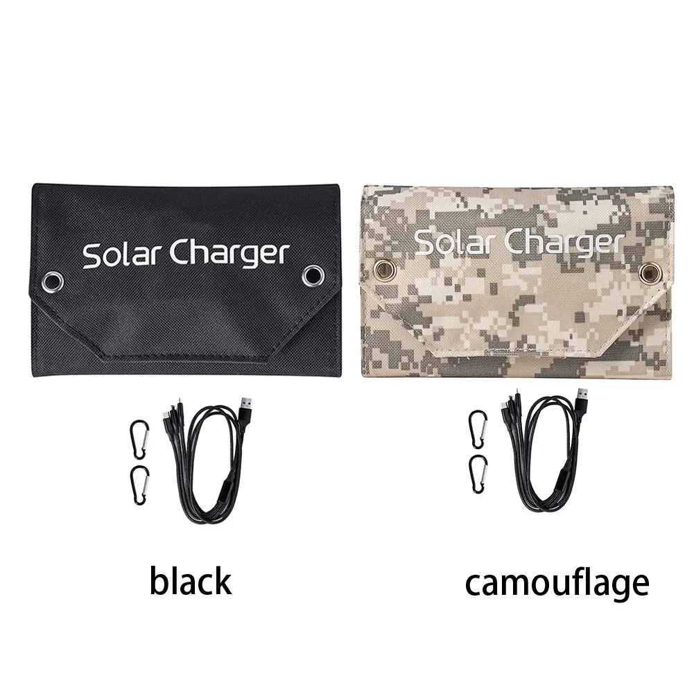 USB Portable Battery Charger High Conversion Efficiency 10W 5V Foldable Solar Panel Portable Solar Charger for Hiking Travel