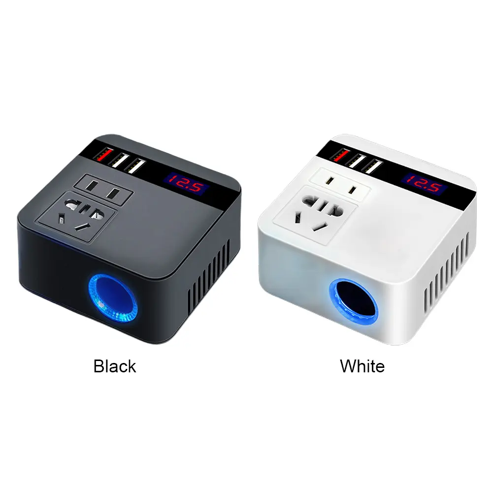 150W Car Power Inverter DC 12V To 110V Inverter Adapter Power Supply Inverter for Auto Mobile Phone Tablet for iPhone Car Truck