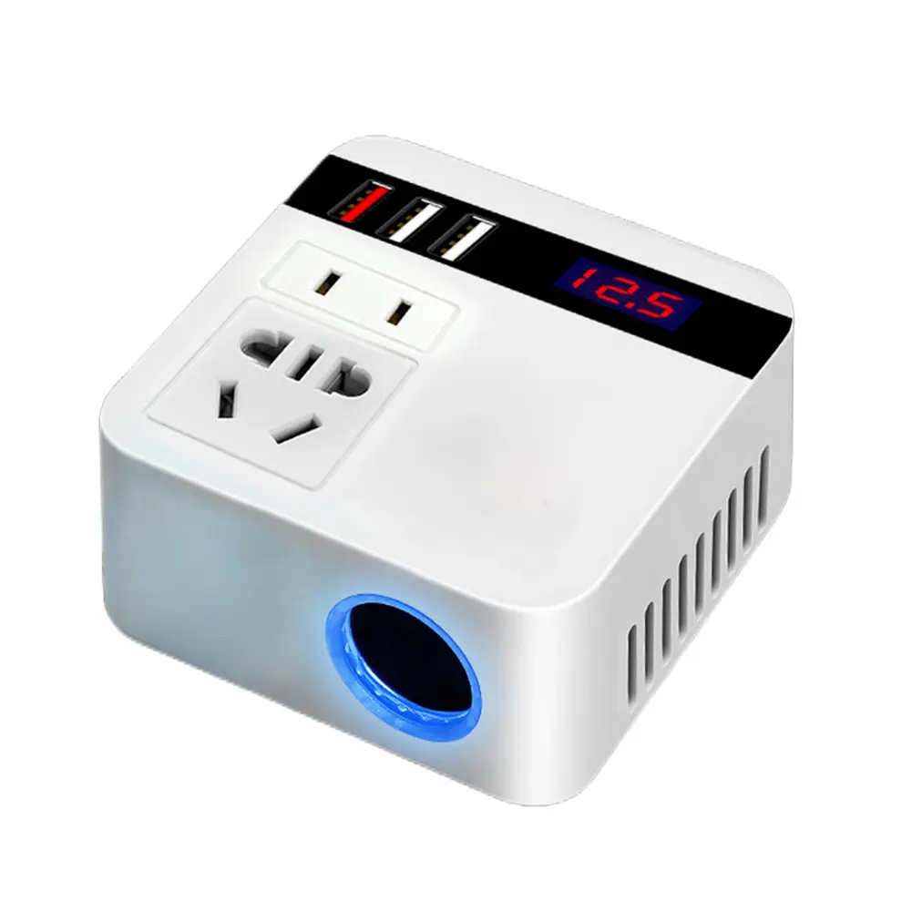 150W Car Power Inverter DC 12V To 110V Inverter Adapter Power Supply Inverter for Auto Mobile Phone Tablet for iPhone Car Truck