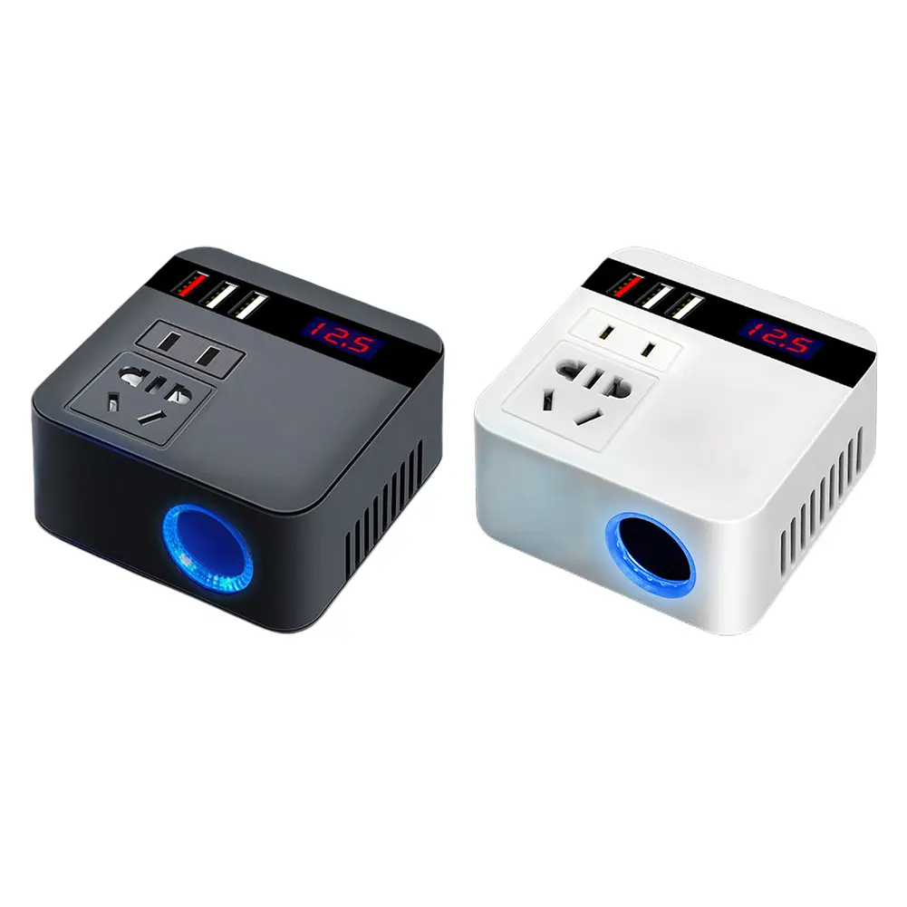 150W Car Power Inverter DC 12V To 110V Inverter Adapter Power Supply Inverter for Auto Mobile Phone Tablet for iPhone Car Truck