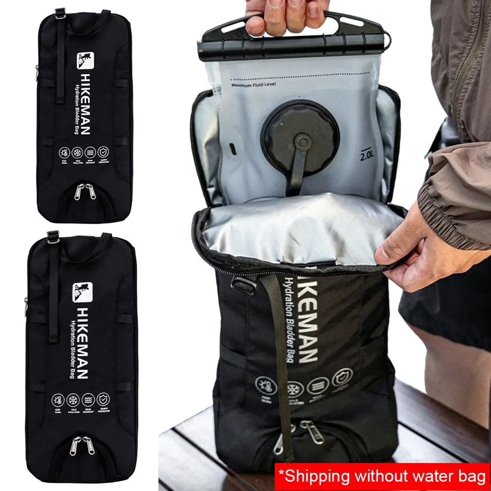 Insulated Cooler Bag Fits 1-2L & 2-3L Water Bladders Water Bladder Insulator Bag Protective Insulated Sleeve for Camping Skiing