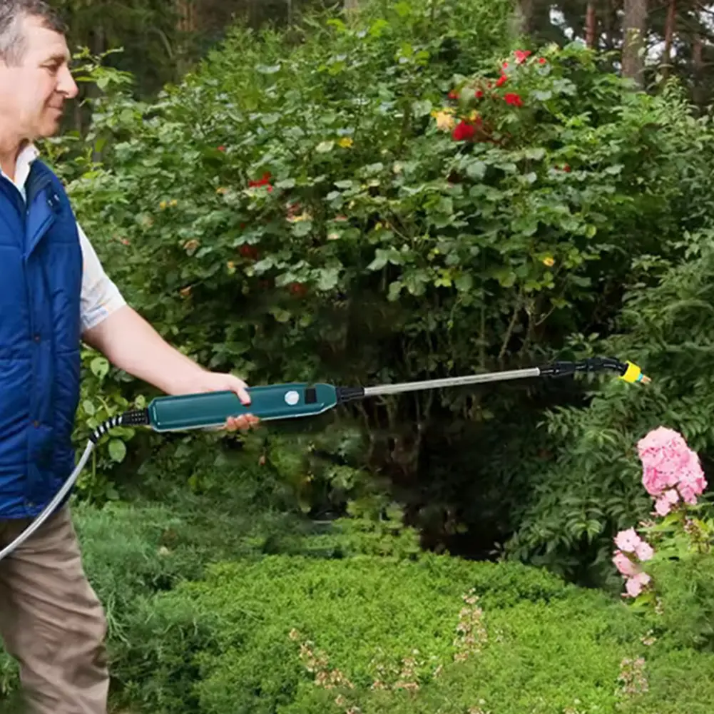2400mAh Battery Powered Sprayer Wand Rechargeable Garden Sprayer Wand with Battery Indicator Irrigation Tool for Lawn and Garden