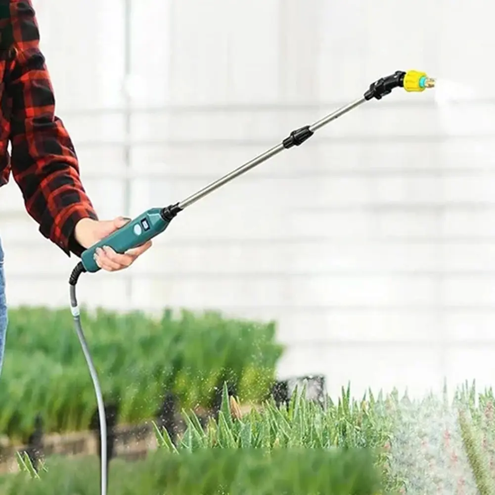 2400mAh Battery Powered Sprayer Wand Rechargeable Garden Sprayer Wand with Battery Indicator Irrigation Tool for Lawn and Garden