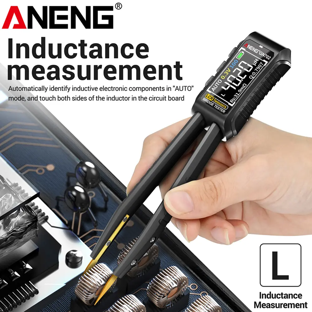 Digital Tweezers Resistance Capacitance Inductance Diode Tester LCR SMD ESR Mini Tester LCR Meter Tweezer Diode Test Tool