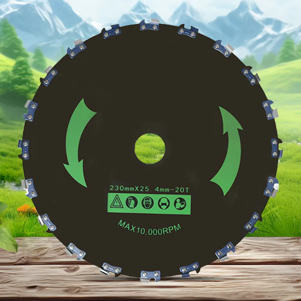 9 Inch Brush Cutter Blades Wear Resist Steel Grass Trimmer Head 14/20-Tooth Disc Blade for Lawn Mover Head Weed Removers