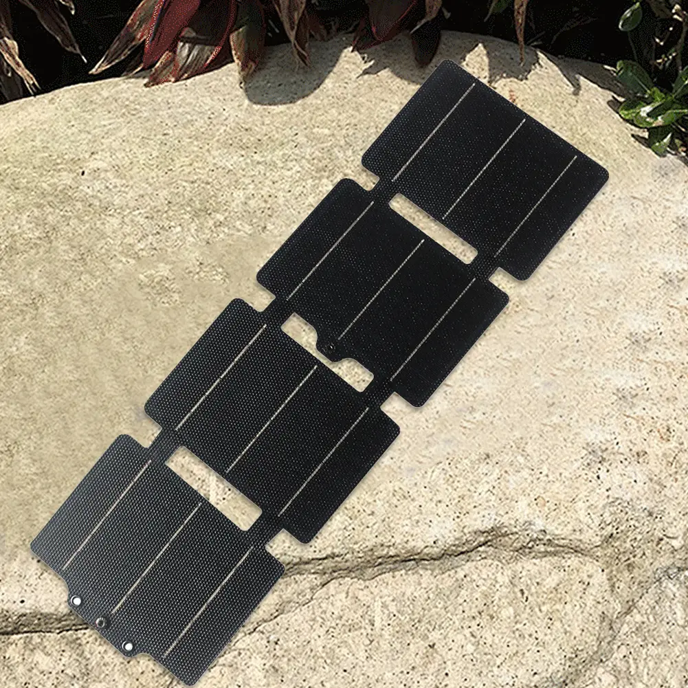 20W Flexible ETFE Solar Panel Charger USB/Type-C Foldable Solar Panels IPX6 Waterproof Portable Solar Panel Charger for Phone