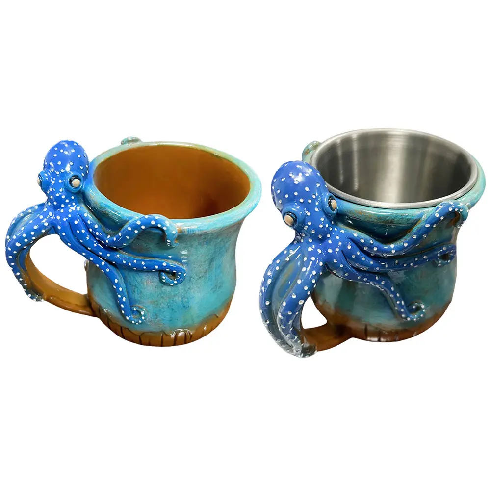 Novelty Octopuses Mug Coffee Milk Tea Cup with Handle Creative Octopuses Coffee Mug for Coffee and Milk Tea Enthusiasts
