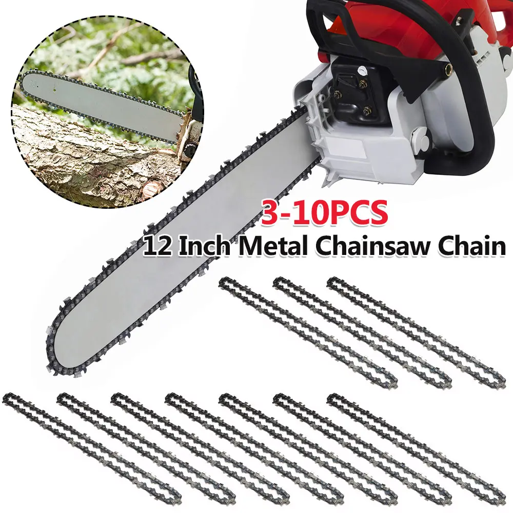 3-10PCS Chainsaw Chain Spare Parts 45 Drive Links Saw Chain 3/8inch Pitch Electric Chainsaw Chain Electric Saw Accessory
