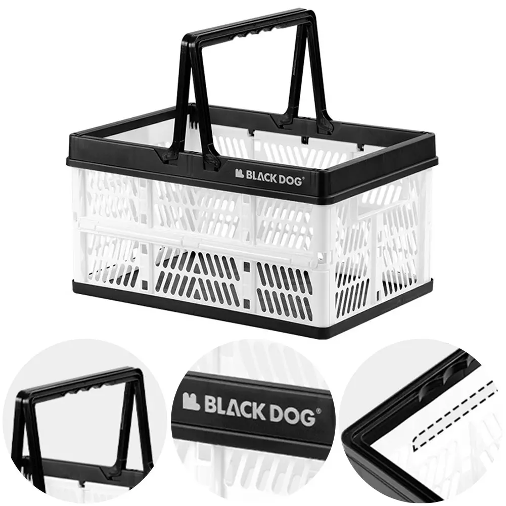 26L Outdoor Storage Basket Large Capacity Home Desktop Sorting Basket Picnic Collapsible Basket for Camping Travel