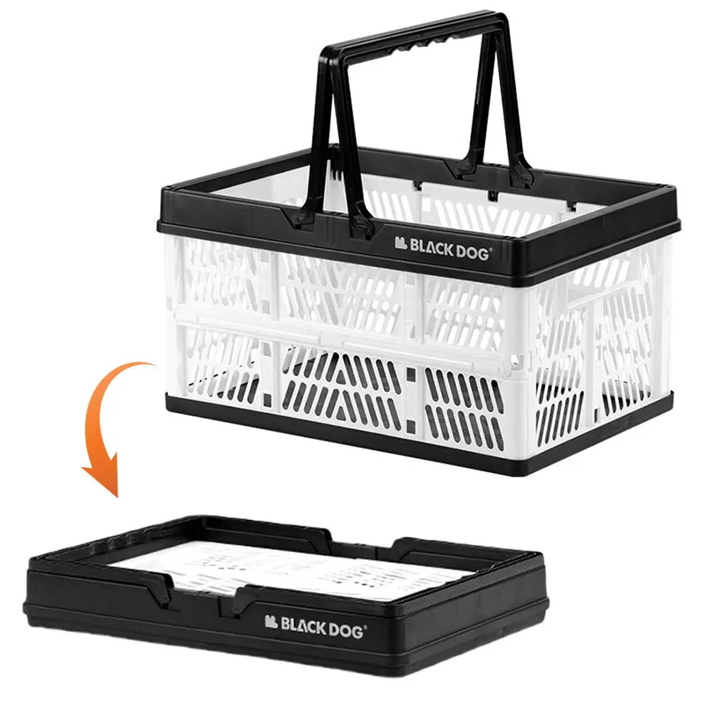 26L Outdoor Storage Basket Large Capacity Home Desktop Sorting Basket Picnic Collapsible Basket for Camping Travel