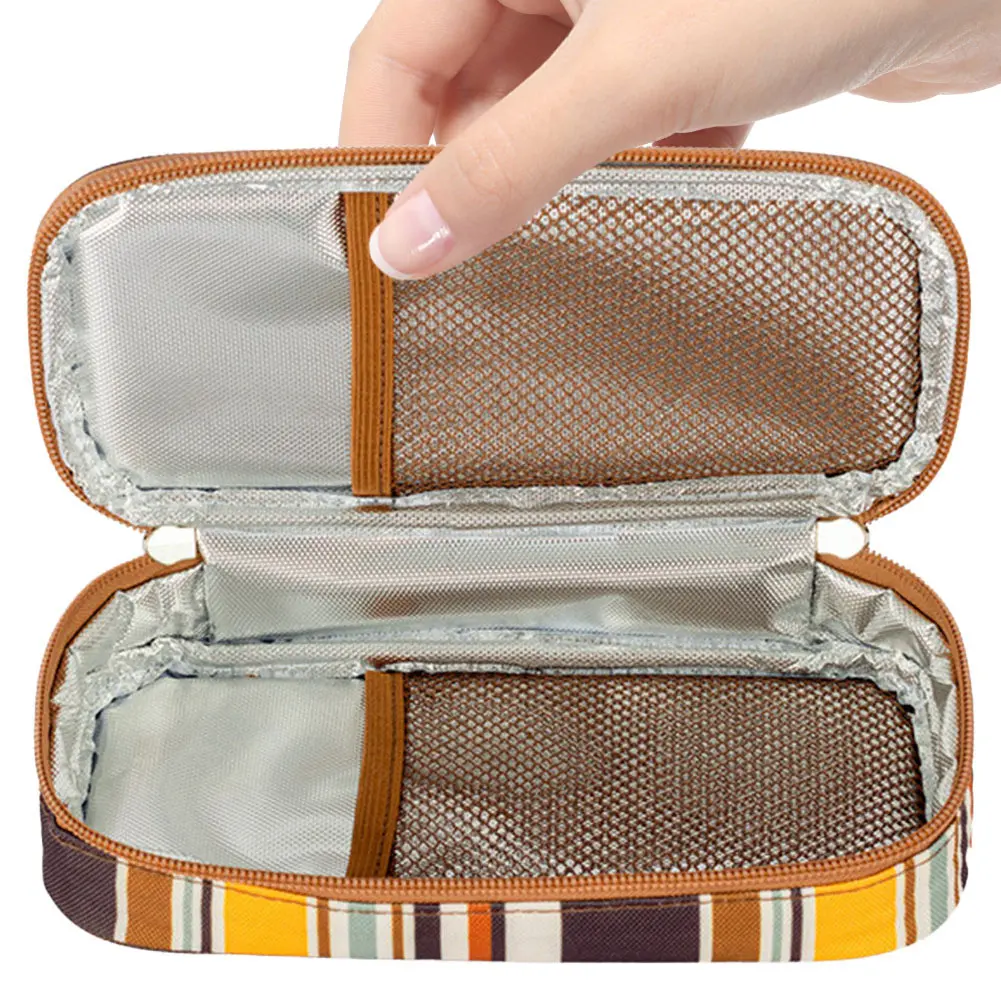 Insulin Cooler Bag Medication Cooler Bag with 2 Ice Packs Insulated Diabetic Bag Portable Medicine Carrying Case for Insulin Pen