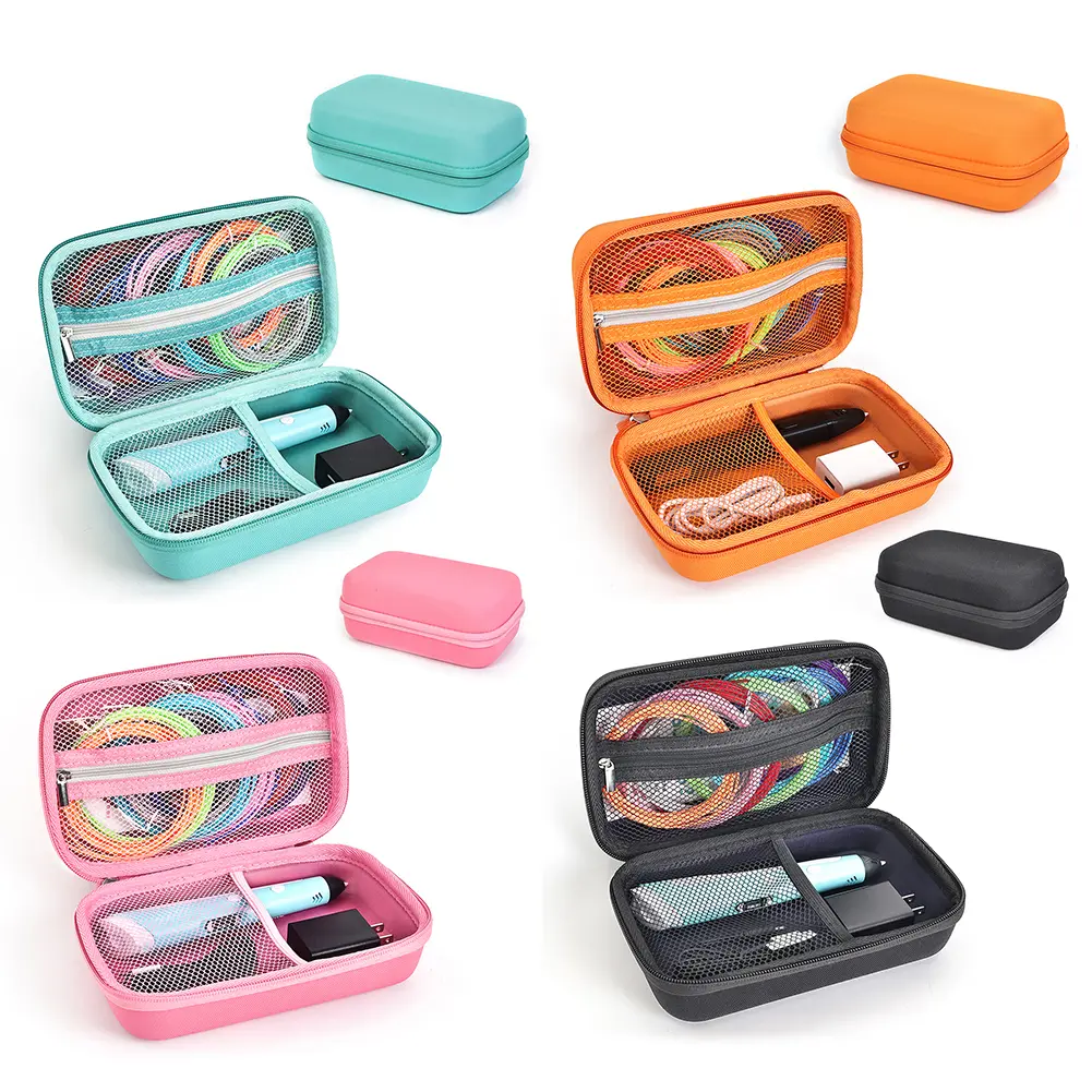 Hard Carrying Case for SCRIB3D P1 3D Printing Pen/MYNT3D Super 3D Pen Shockproof with Mesh Pocket for Printing Pens Accessories