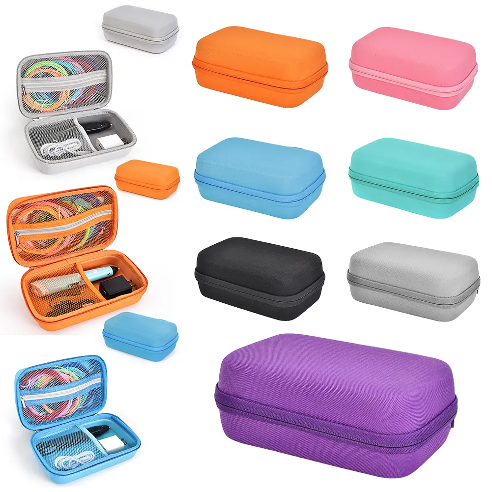 Hard Carrying Case for SCRIB3D P1 3D Printing Pen/MYNT3D Super 3D Pen Shockproof with Mesh Pocket for Printing Pens Accessories