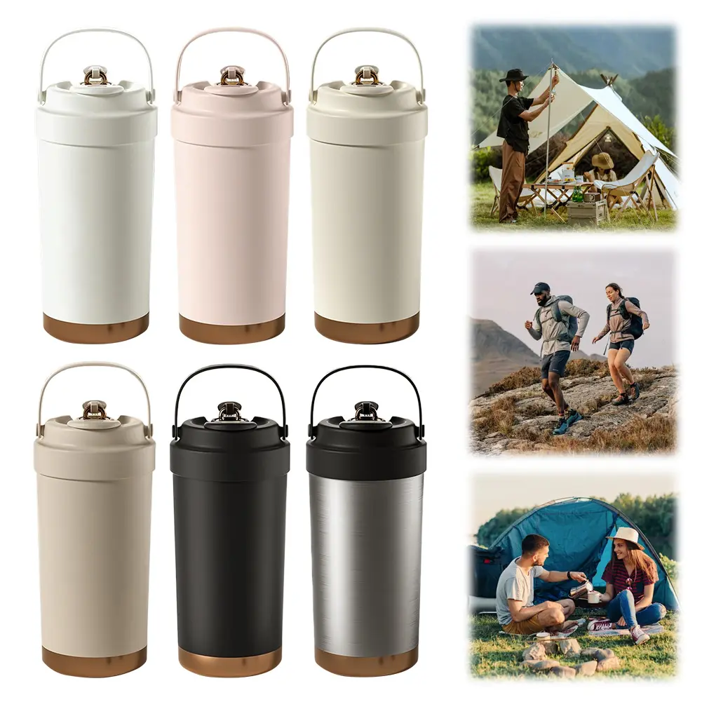 Insulated Tumbler with Lid and Straw Stainless Steel Travel Coffee Mug with Handle Water Tumbler for Office School Party Camping