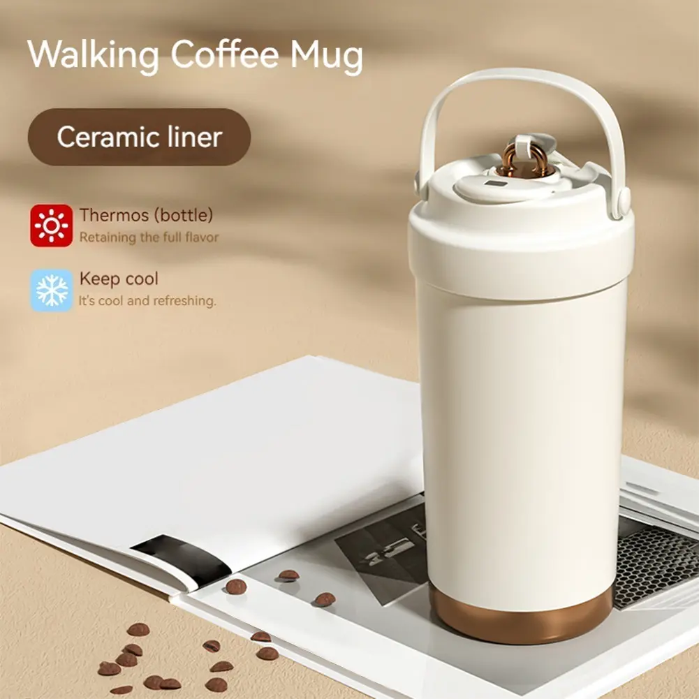 Insulated Tumbler with Lid and Straw Stainless Steel Travel Coffee Mug with Handle Water Tumbler for Office School Party Camping