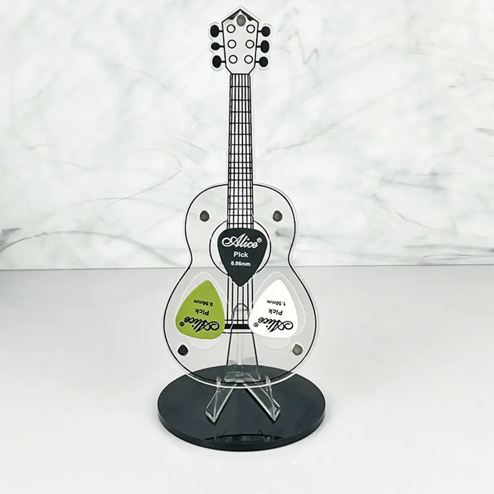 Acrylic Guitar Pick Holder Guitar Pick Display Stand Guitar Pick Holder Box Guitar Accessories Gift for Guitar Player Guitarist