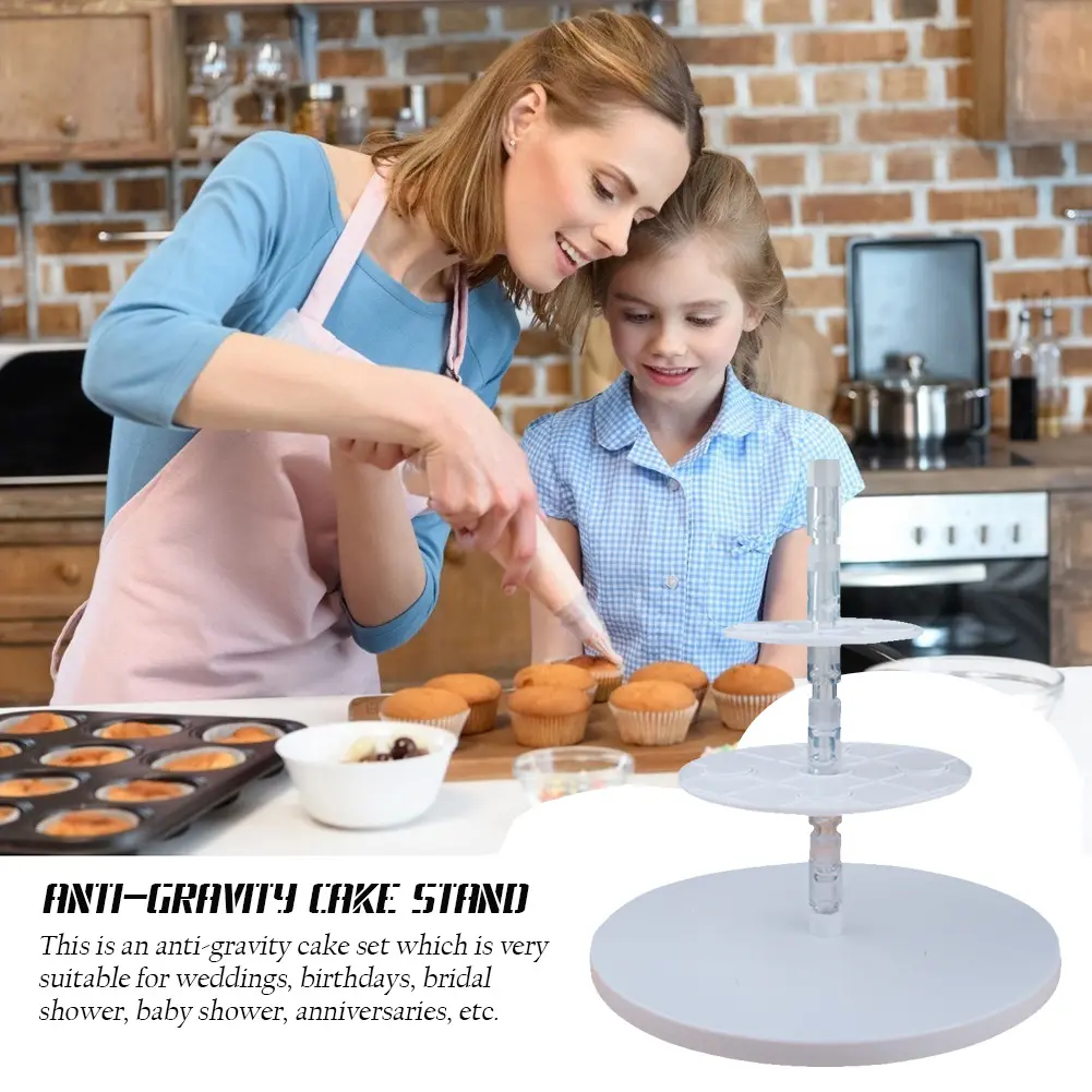 Anti Gravity Cake Pouring Kit Cake Stand Support Structure Frame DIY Cake Tools Anti Gravity Pouring Cake Making Accessories