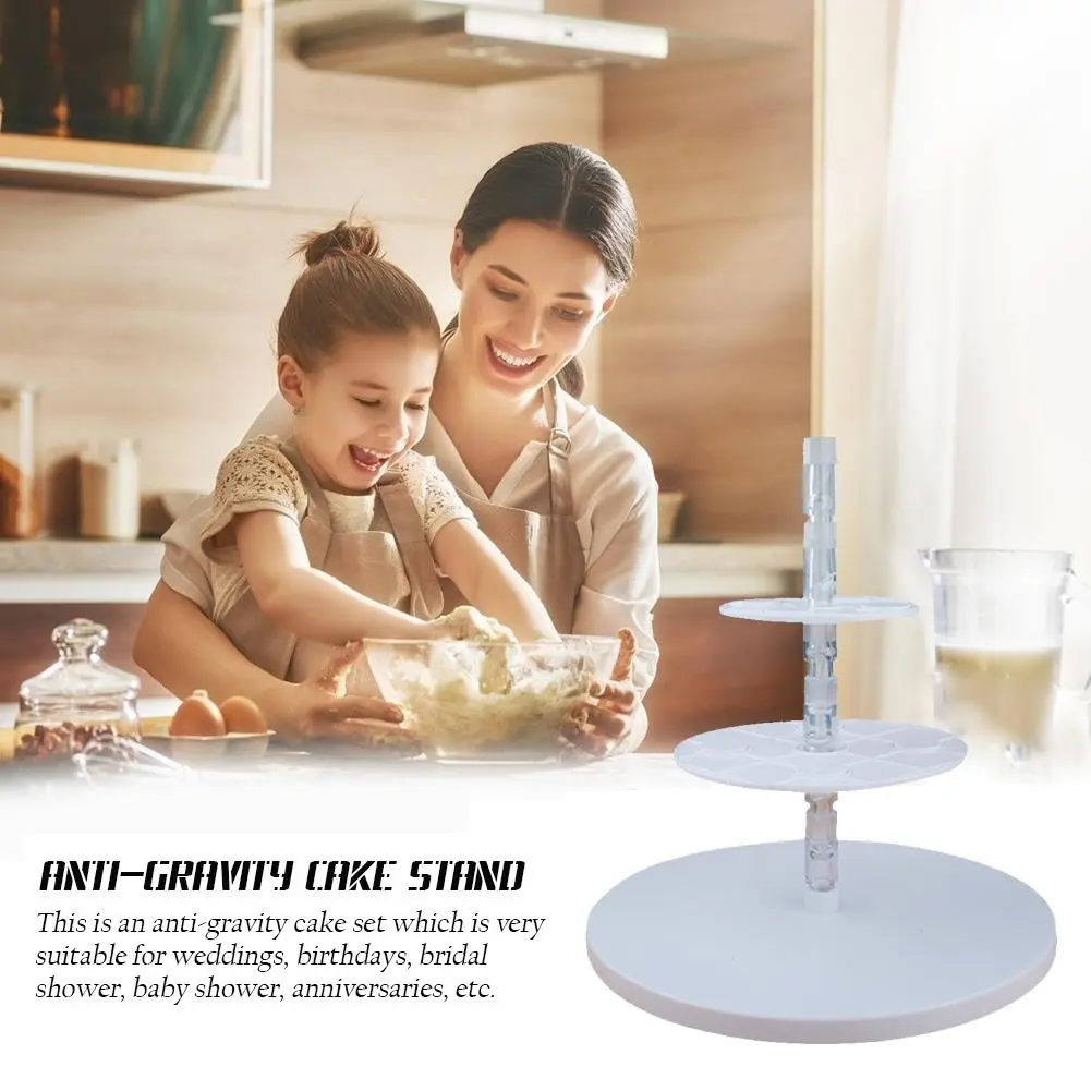 Anti Gravity Cake Pouring Kit Cake Stand Support Structure Frame DIY Cake Tools Anti Gravity Pouring Cake Making Accessories