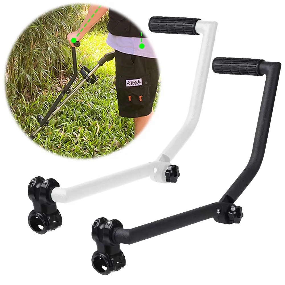 Garden Weeder Lawn Mower Handle Adjustable Angle String Trimmer Handle Extension Ergonomic Trimmer Handle for Easy Yard Trimming