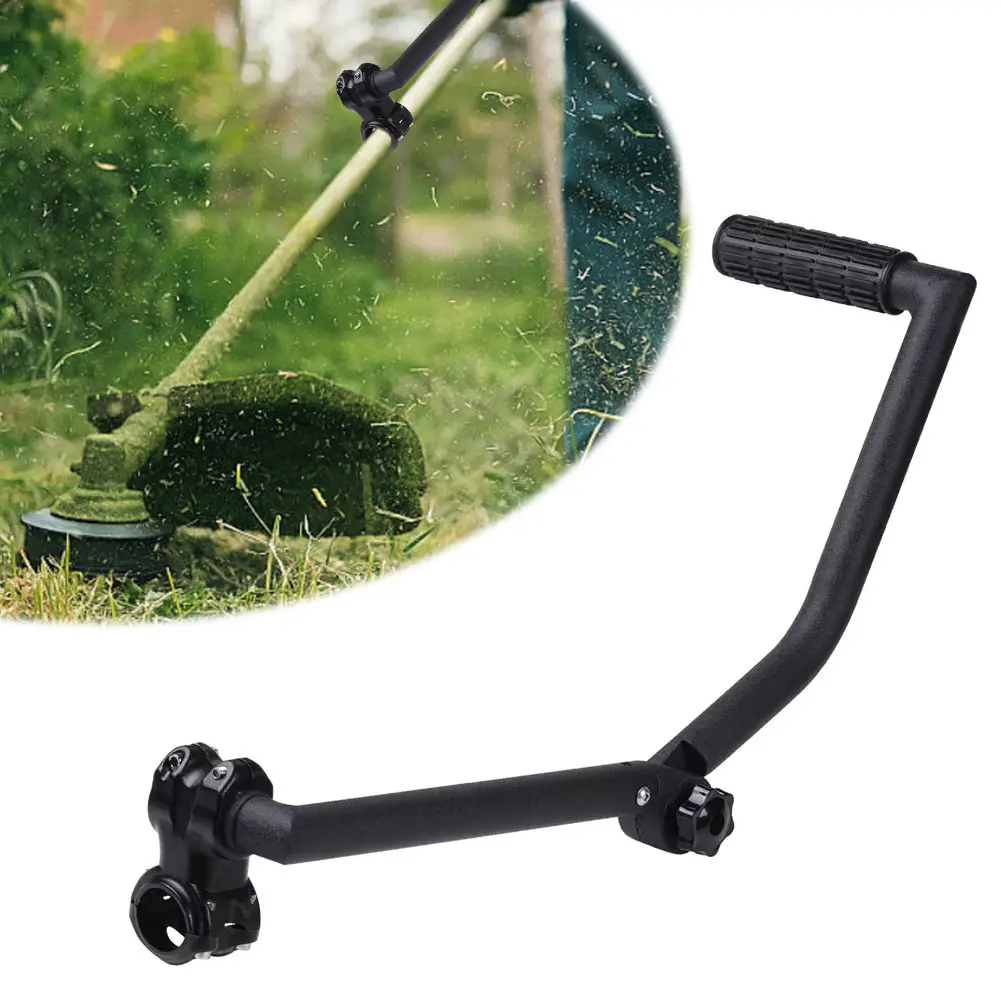 Garden Weeder Lawn Mower Handle Adjustable Angle String Trimmer Handle Extension Ergonomic Trimmer Handle for Easy Yard Trimming