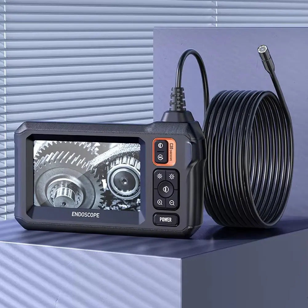 1080P HD Industrial Endoscope Camera IP67 Waterproof Single Lens Inspection Borescope Camera USB Rechargeable 2000mAh for Sewer