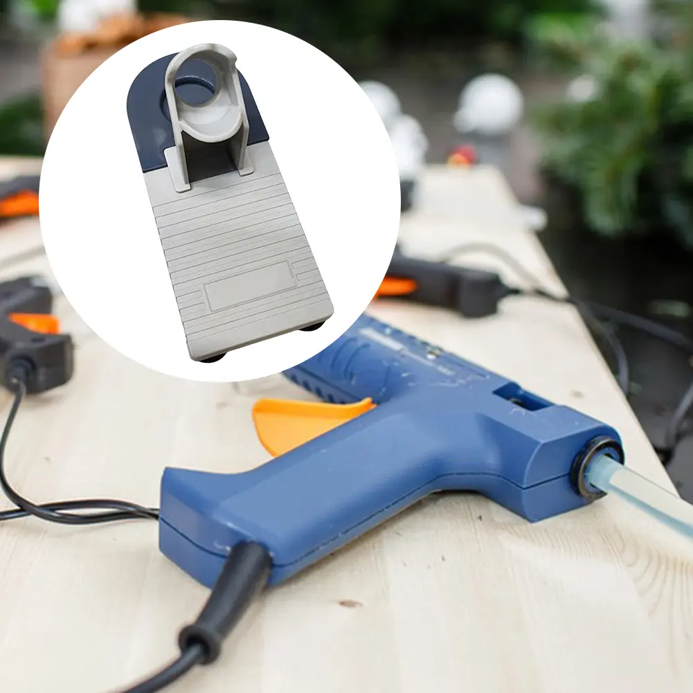 Hot Glue Gun Holder Non-Slip Hot Melt Glue Gun Base Stand Plastic Suction Cup Holder Hot Glue Holder Handmade DIY Tools