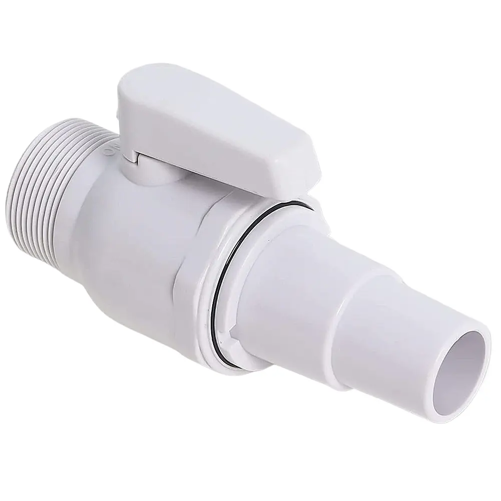 2-Way Ball Valve Bidirectional Ball Valve 1.5 - 1.25in Pool Pump Valve Maximum 50 PSI Pressure Rating for Above Ground Pool