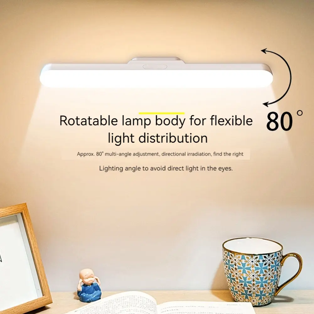 Reading Lamp Eye Protection Magnetic Hanging Desk Lamp Rechargeable Small Night Light Multifunctional for Home Dormitory