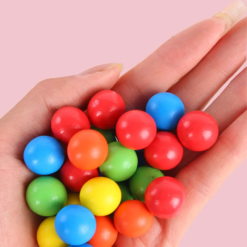 Wooden Montessori Clip Beads Toy Fine Motor Training Color Sorting Matching Early Learning Educational Toys For Children Kids