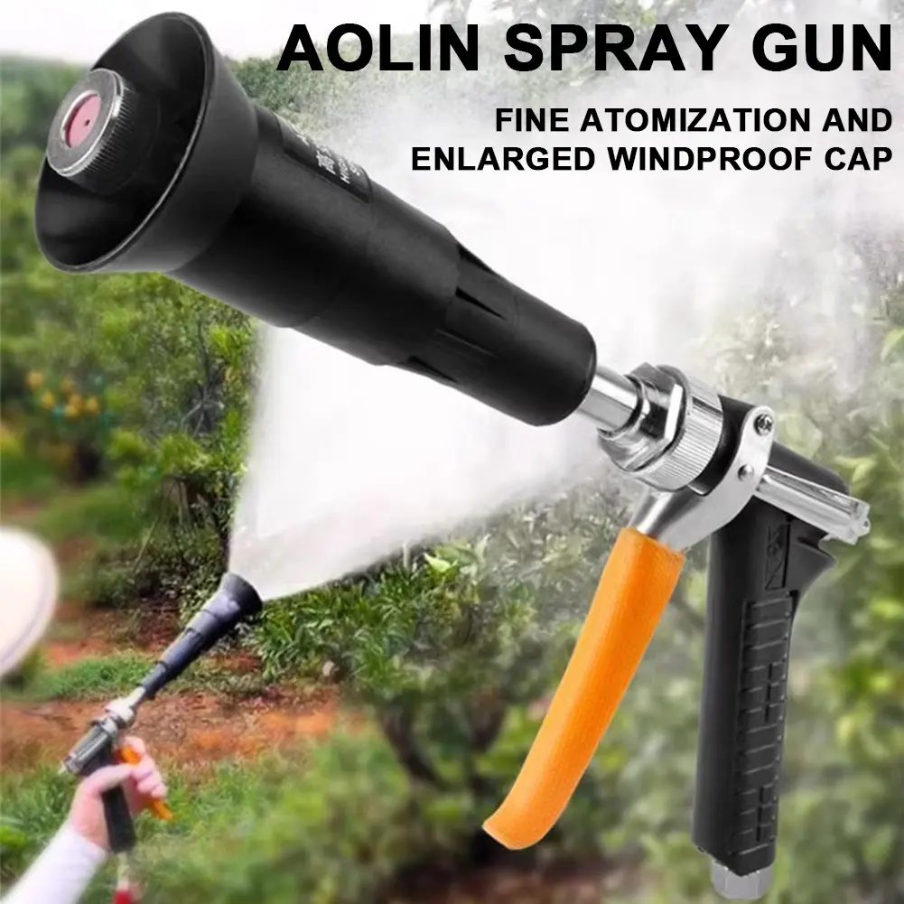 Agricultural Spray Gun Stainless Steel Fruit Tree Spray Gun Portable Water Sprayer for Pesticide Applications Watering Plants